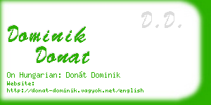 dominik donat business card
