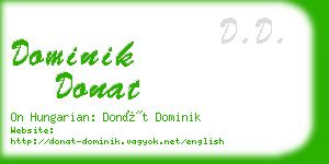 dominik donat business card